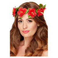 Red Hawaiian Flower Crown