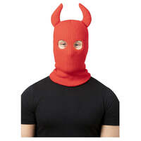 Devil Balaclava Ski Mask with Horns