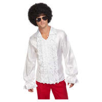 White 60s Ruffled Shirt