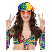 Rainbow Hippie Flower Crown