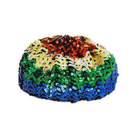 Rainbow Sequin Beret