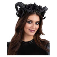 Black Demon Floral Headband