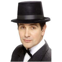 Flocked Topper Hat