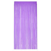 Purple Matt Fringe Curtain Backdrop