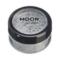 Moon Glitter Holographic Glitter Shakers Silver