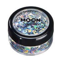 Moon Glitter Holographic Glitter Shapes Silver