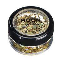 Moon Glitter Holographic Glitter Shapes Gold