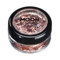 Moon Glitter Holographic Glitter Shapes Rose Gold