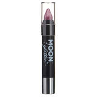Moon Glitter Holographic Body Crayons Pink