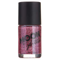 Moon Glitter Holographic Nail Polish Pink