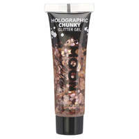 Moon Glitter Holographic Chunky Glitter Gel Rose Gold