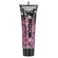Moon Glitter Holographic Chunky Glitter Gel Pink