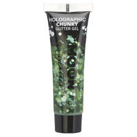 Moon Glitter Holographic Chunky Glitter Gel Green