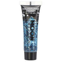 Moon Glitter Holographic Chunky Glitter Gel Blue