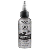 Moon Glitter Holographic Glitter Fabric Paint Silver