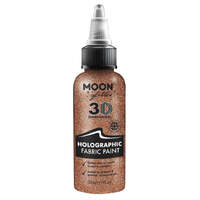 Moon Glitter Holographic Glitter Fabric Paint Rose Gold