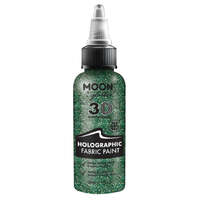 Moon Glitter Holographic Glitter Fabric Paint Green