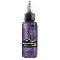 Moon Glitter Holographic Glitter Fabric Paint Purple