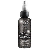 Moon Glitter Holographic Glitter Fabric Paint Black