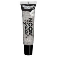 Moon Glitter Holographic Glitter Lipgloss Silver