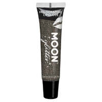 Moon Glitter Holographic Glitter Lipgloss Black