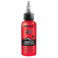 Moon Glow Neon UV Intense Fabric Paint Red