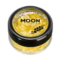 Moon Glow Neon UV Chunky Glitter Golden Yellow
