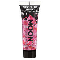 Moon Glow Neon UV Chunky Glitter Gel Hot Pink