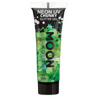 Moon Glow Neon UV Chunky Glitter Gel Green