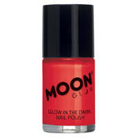 Moon Glow Glow in the Dark Nail Polish Red