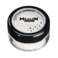 Moon Terror Halloween Glitter Shakers White