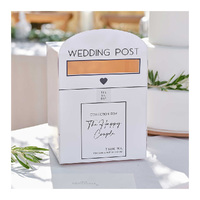 Sage Wedding White Wedding Post Box