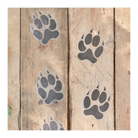Wild Jungle Floor Stickers Animal Footprint 6 Pack