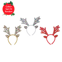 Headband Antlers Glitter Multi Nutbells