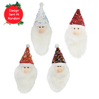 Santa Face with Sequin Hat 27cm
