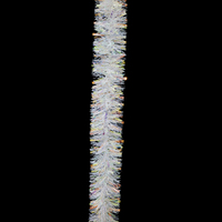 Tinsel Iridescent Mixed Cut White 2m