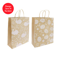 Easter Giftbag Kraft Lge Assorted