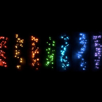 Rainbow Firecracker Curtain 7pc
