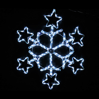 Led Ropelight Star Snowflake Twinkle