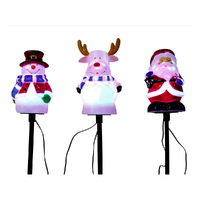 Christmas Led Disco Character Path Lights 3pc