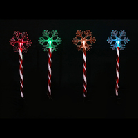 Solar Path Candy Snowflakes 4pc Colour Change