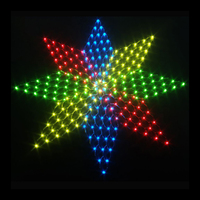 Christmas Led Star Net Light 180x180cm Multicolour