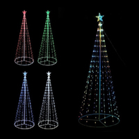 Christmas Rgb Lightshow Flexi Strand Tree 2.1m
