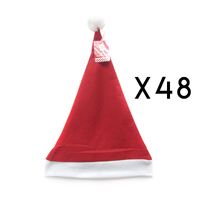 Santa Hat Adult Felt Basic 48 Pack