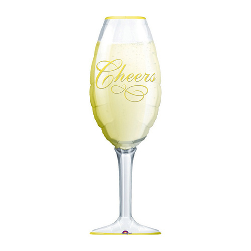 SuperShape XL Champagne Glass Foil Balloon