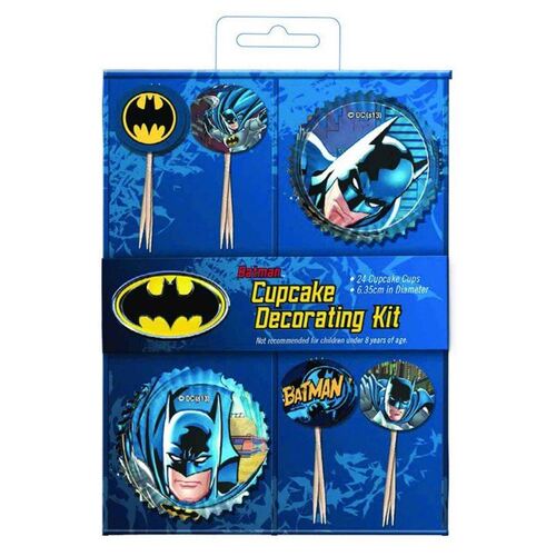 Batman Cupcake Decorations Kit 48 Pack