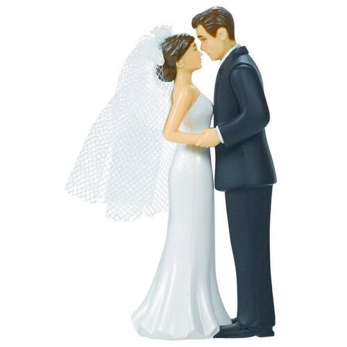 Cake Topper Bride & Groom Plastic