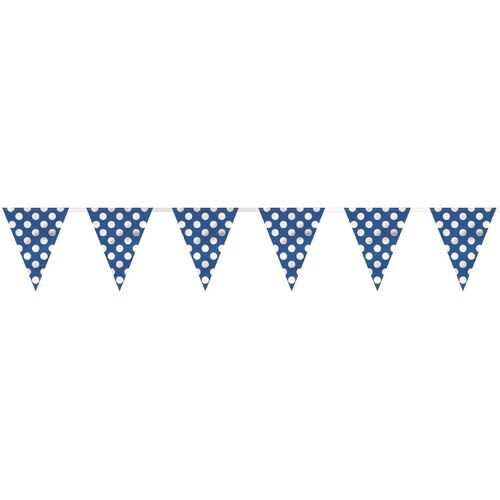 Dots Flag Banner - Royal Blue