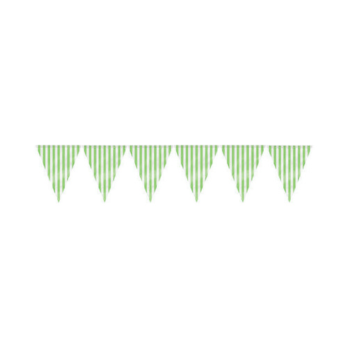 Stripes Lime Green Flag Banner 3.65m 
