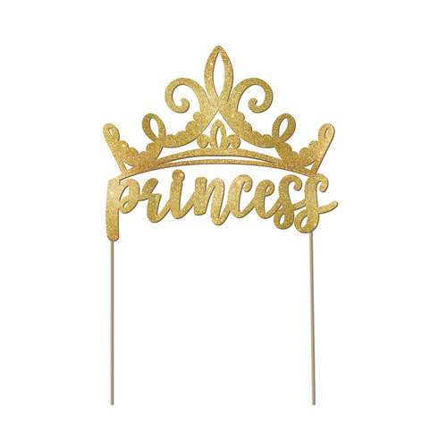 Disney Princess Once Upon A Time Glittered Cake Pick